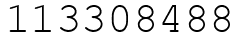 Число 113308488.