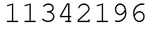 Число 11342196.