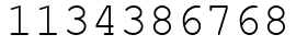 Число 1134386768.
