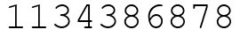 Число 1134386878.