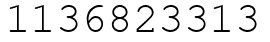 Число 1136823313.