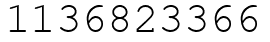 Число 1136823366.