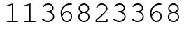 Число 1136823368.