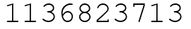 Число 1136823713.