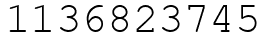 Число 1136823745.