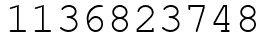 Число 1136823748.