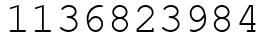 Число 1136823984.