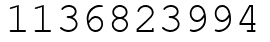 Число 1136823994.