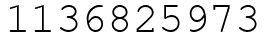 Число 1136825973.