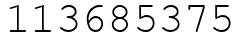 Число 113685375.