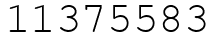 Число 11375583.
