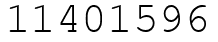 Число 11401596.