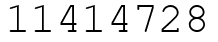 Число 11414728.