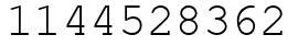 Число 1144528362.
