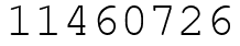 Число 11460726.
