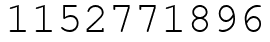 Число 1152771896.