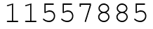 Число 11557885.