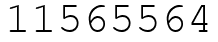 Число 11565564.