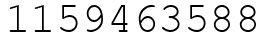Число 1159463588.