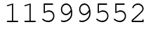 Число 11599552.