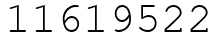 Число 11619522.