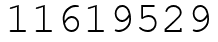 Число 11619529.