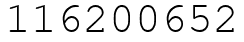 Число 116200652.