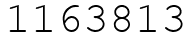 Число 1163813.