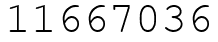 Число 11667036.