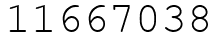 Число 11667038.