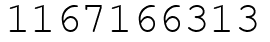 Число 1167166313.