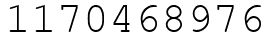 Число 1170468976.
