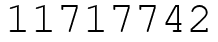 Число 11717742.
