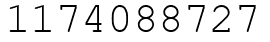 Число 1174088727.