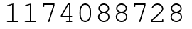 Число 1174088728.