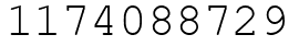 Число 1174088729.