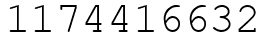 Число 1174416632.