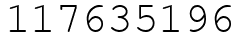 Число 117635196.