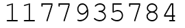 Число 1177935784.