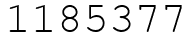Число 1185377.