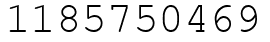 Число 1185750469.