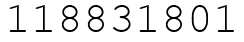 Число 118831801.