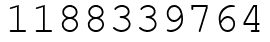 Число 1188339764.