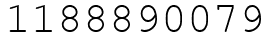 Число 1188890079.