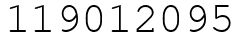 Число 119012095.