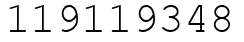 Число 119119348.