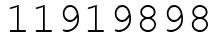 Число 11919898.