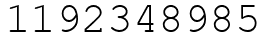 Число 1192348985.