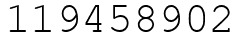 Число 119458902.