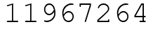 Число 11967264.